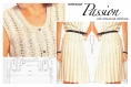 Modèle vintage costume ( jupe,gilet)plissé au crochet ,style classique,pour femme .pattern tutoriels anglaise en format pdf
