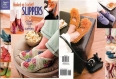 Magazine chaussons en format pdf, 10 modèles chaussons au crochet  pour adultes.pattern,tutoriels anglais.