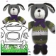 Livre  patrons pour tricoteuses.modeles doudous,poupée et cache biberon en tricot pour bébé. tutoriels français en format pdf