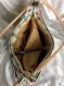 Livraison gratuite.très original et pratique sac à main pour femme,vintage français avec superbe décor « ananas « au crochet fait main