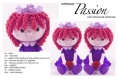 Amigurumi,modèle poupée « princesse violeta « au crochet.pattern,tutoriels en anglais format pdf