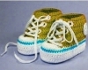 Offre spéciale : modeles chaussons -baskets converse au crochet pour bébé et adulte.pattern tutoriels français ,pdf français