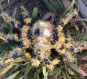Amigurumi,grande peluche,  amigurumi, peluche grande araignée d’or (fleur africaine) au crochet