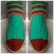 Gros chaussettes multicolores fantasie en tricot fait main,pour femme,homme t 38-4