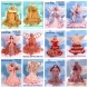 Petite livre.6 modèles robes de anges au crochet pour poupée barbie.pattern, tutoriels anglais en format pdf