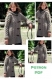 Modèle demi manteau avec capuche en tricot,patron avec tutoriels français format pdf 