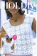 Vintage modèle chic top dentelles coton blanc  ,crochet , pour femme.patron -tutoriels en français format pdf