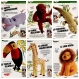 Livre - patron,vintage .modèle 6 animaux en tricots en format pdf,modèles amigurumis en tricot avec tutoriels français 