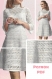 Vintage modèle chic robe avec manches longues,dentelles au crochet , pour femme.patron -tutoriels en français format pdf