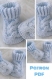 Modèle chaussons bottes pour bébé en tricot .patron,tutoriels en français format pdf