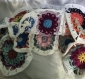 Chic top- pull dentelles multicolore style boho, crochet fait main ,fil acrylique/ coton,pour femme taille unique 40-44