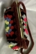 Sac pochette,sacoche au crochet style boho,hippie en carré grand mère multicolore,acrylique / coton 
