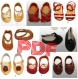 Vintage ,parade de modèles chaussures de cuir en couture pour poupée grande taille.patrons avec tutoriels français format pdf