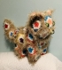 Amigurumis.modele chat multicolore au crochet crochet fait main. taille environ 50x40cm ,style  fleur africaine.format pdf 