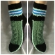 Gros chaussettes multicolores fantasie en tricot fait main,pour femme,homme t 37-39