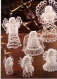 Magazine angel orchestra ,vintage,modèles angeles au crochet coton blanc.patterns avec tutoriels en anglais + symbole légende anglais français