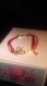 Bracelet love suedine rouge 
