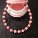 Bracelet fraise et sa boite macaron