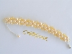 Bracelet dore avec perles en cristal swarovski 