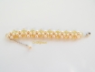 Bracelet dore avec perles en cristal swarovski 