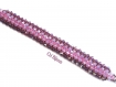 Bracelet paso doble avec crystal swarovski violet ab 