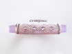 Bracelet caoutchouc violet avec peyote band 