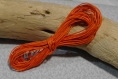 10 mètres fil coton ciré 1 mm orange