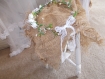  mariage couronne vintage  shabby chic