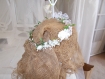  mariage couronne vintage  shabby chic
