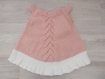 Robe plissée bébé 3 mois rose tricot fait main - cadeau naissance