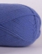 Chaussons à lacets en laine bébé 0-3 mois - couleur bleuet - tricot fait main - cadeau naissance