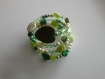Bracelet fil,mémoire de forme vert a388