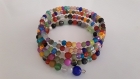 Bracelet fil mémoire de forme multicolore a592