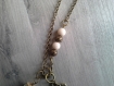 Sautoir bronze fiole perles et breloques a889