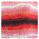 Poncho multicolore en laine mérinos tricote à la main 