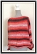 Poncho multicolore en laine mérinos tricote à la main 