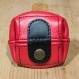 Porte-monnaie en cuir rouge, petit modèle