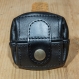 Porte-monnaie en cuir noir, petit modèle