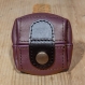 Porte-monnaie en cuir violet, petit modèle