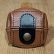 Porte-monnaie en cuir brun, petit modèle