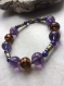 Bracelet ethnique en perles de verre