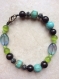 Bracelet ethnique en perles de verre 