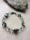 Bracelet ethnique en perles de verre et amazonite