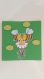 Carte 3d abeilles et fleurs