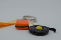Porte-clés bonbons anglais orange fimo 