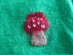 Pull tricot fait maison champignon