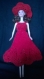 Robe poupée barbie crochet rouge 