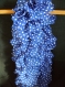 Écharpe en laine ruban bleu 