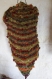 Grand chale chauffe epaules femme boheme multicolore tricote main