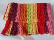 Col snood ethnique multicolore au crochet femme / fille